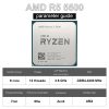 AMD Ryzen 5 5500 R5 5500 3.6GHz Six-Core Twelve-Thread CPU Processor 7NM 65W L3=16M 100-000000457 Socket AM4 NO FAN 6