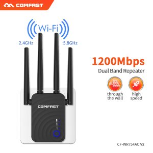 Long Range Extender 802.11ac Wireless WiFi Repeater Wi Fi Booster 2.4G/5Ghz Wi-Fi Amplifier 300/1200 M wifi router Access point 1