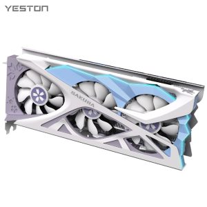 Yeston RTX3080-10G D6X YA Gaming Graphics Card with 10GB/320bit/GDDR6X Memory Dual Light Effect Mode 3*DP+HD Output Ports 1