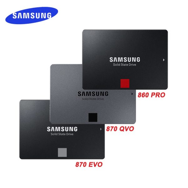 SAMSUNG SSD 500GB 870 EVO QVO 250GB Internal Solid State Disk 1TB 2T 4T HDD Hard Drive 860 PRO SATA 3 2.5 for Laptop HD Computer 1