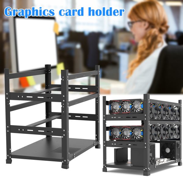 Open Mining Rig Frame for 12 GPU Mining Case Rack Motherboard Bracket ETH/ETC/ZEC Ether Accessory Tool 3 Layers 1