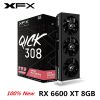 New XFX RX 6600 XT 6600XT 8GB 6650 XT Graphics Card GPU Radeon RX6600 RX6600XT GDDR6 Video Cards Desktop PC AMD PC Computer Game 4