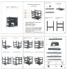 Open Mining Rig Frame for 12 GPU Mining Case Rack Motherboard Bracket ETH/ETC/ZEC Ether Accessory Tool 3 Layers 6