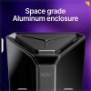 Argon EON Pi NAS Case 4-BAY SATA HDD SDD Network Attached Storage RTC Aluminum Enclosure BYO NAS for Raspberry Pi 4 Model B 4